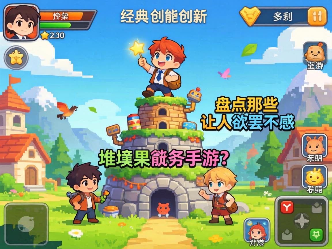 从经典到创新，盘点那些让人欲罢不能的堆塔类手游