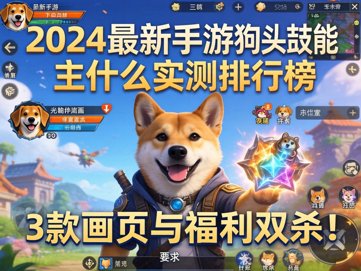 2024最新手游狗头技能主什么实测排行榜,这3款画质与福利双杀!