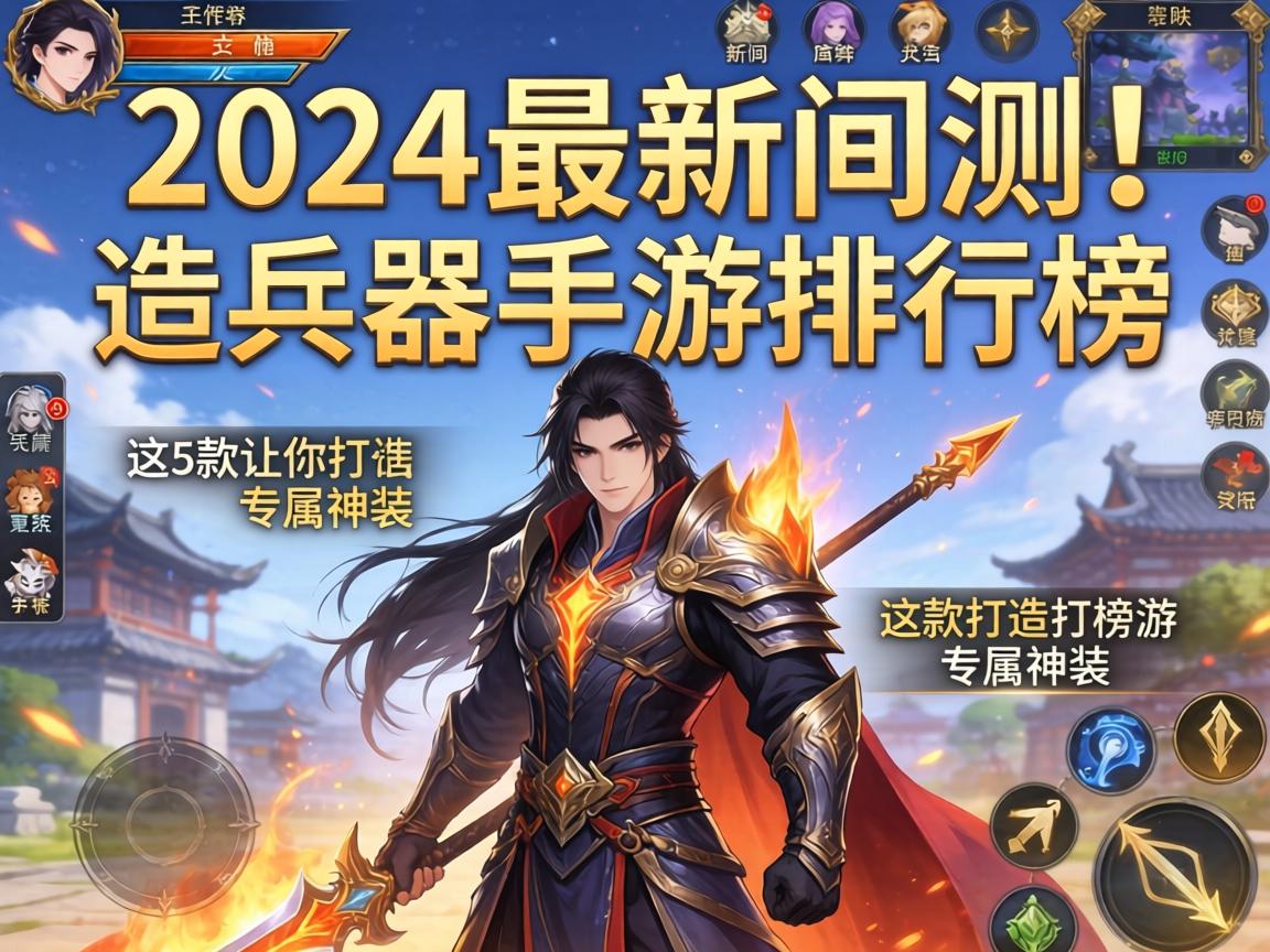 2024最新实测！造兵器手游排行榜，这5款让你打造专属神装