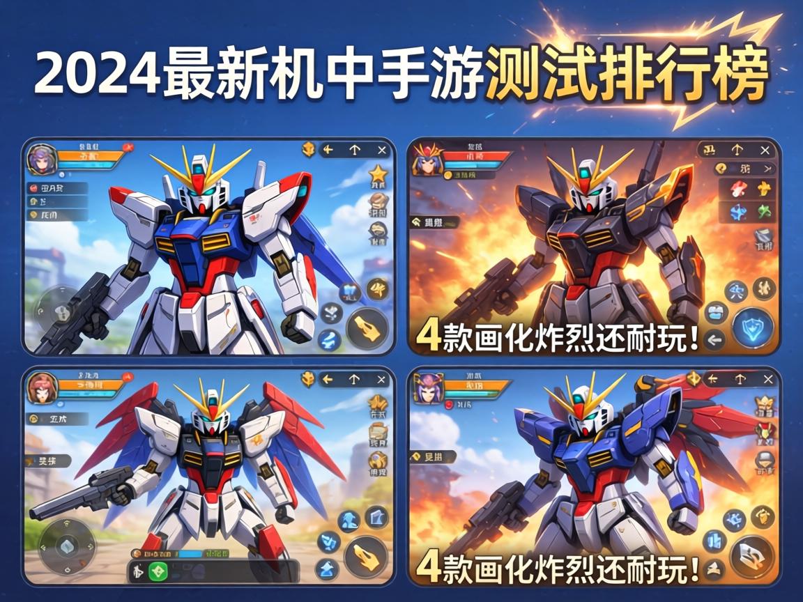 2024最新机甲手游实测排行榜，这4款画质炸裂还耐玩！