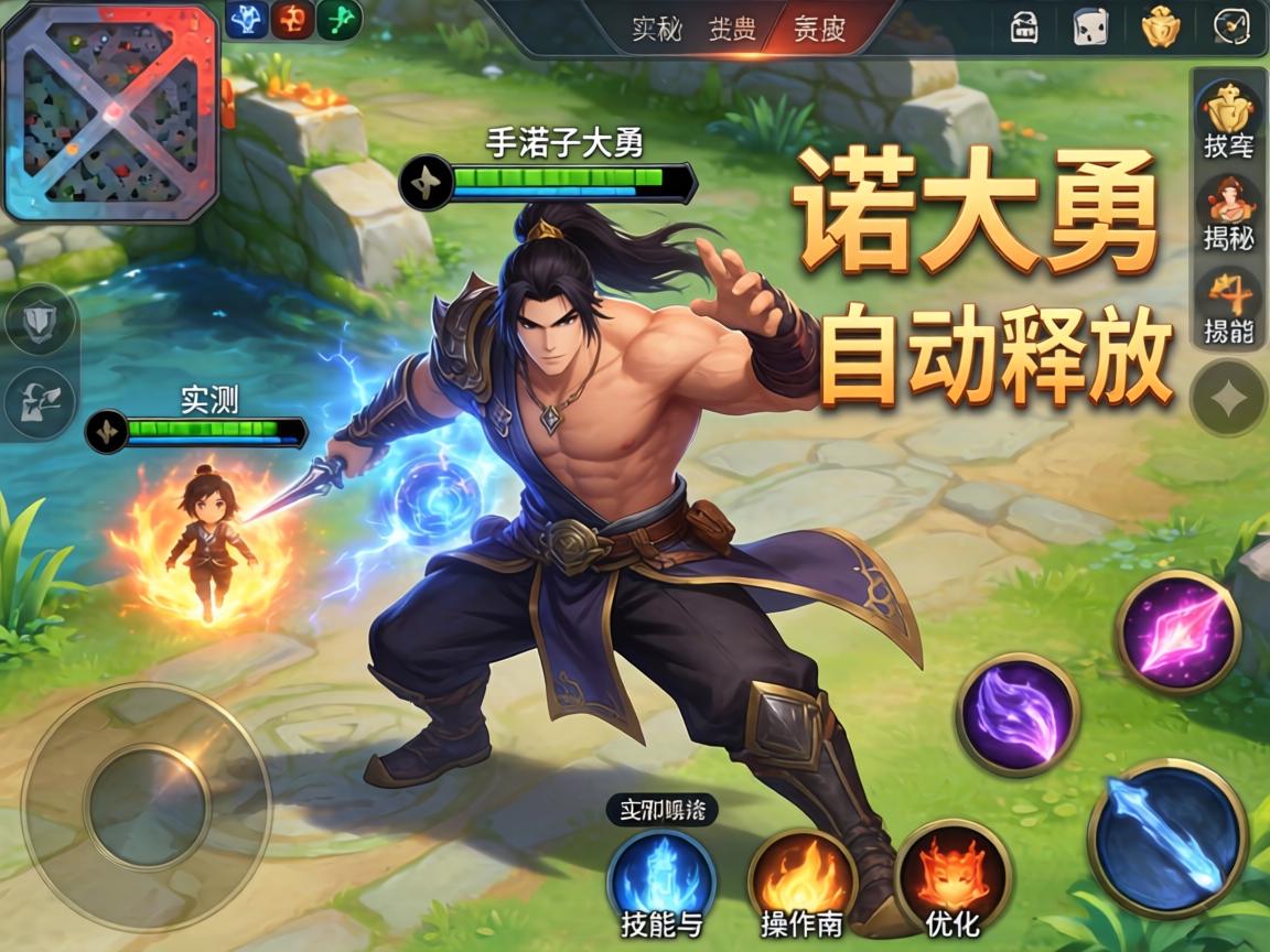 手游诺手大招能自动释放吗？实测揭秘技能机制与操作优化指南