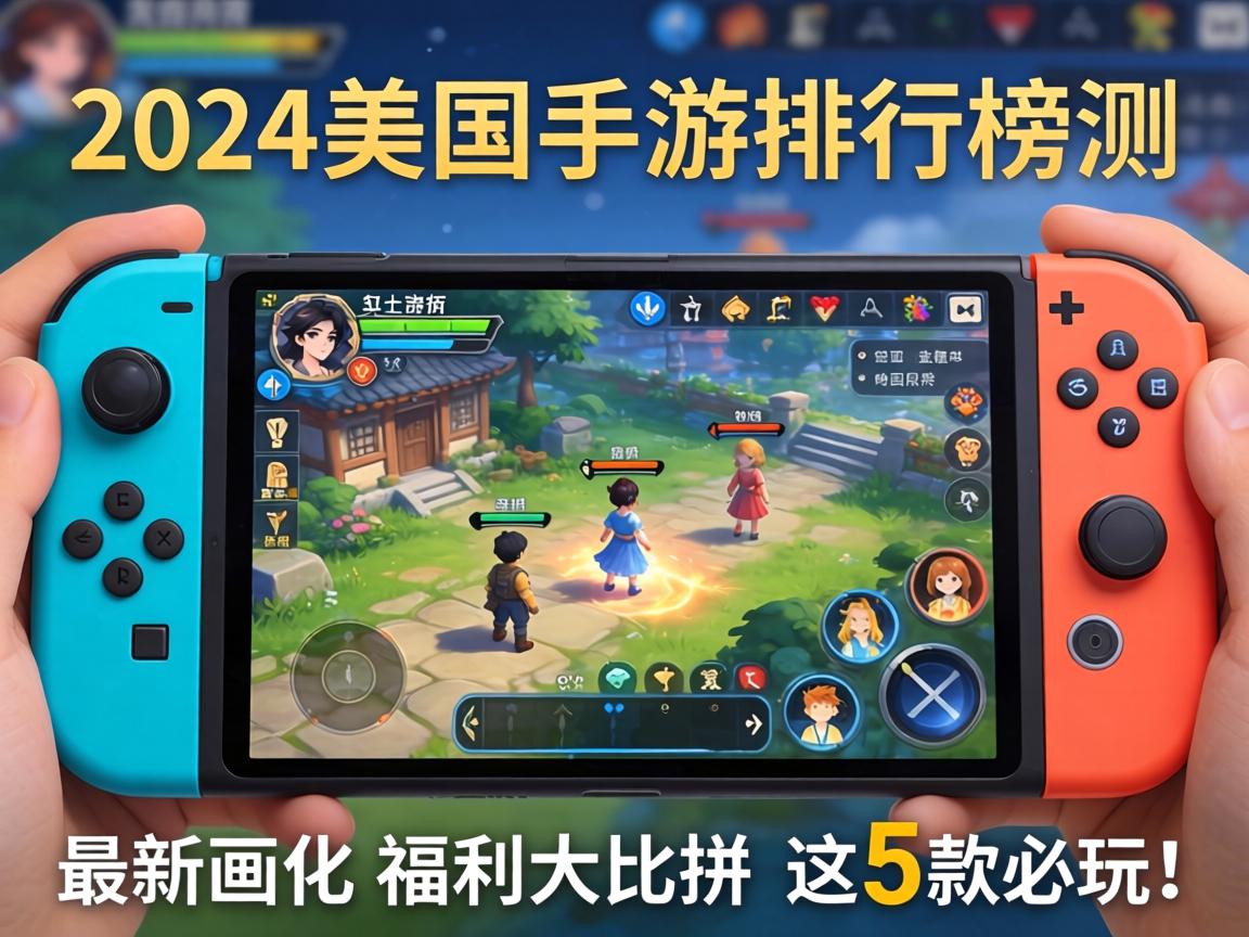 2024美国手游排行榜实测，最新画质与福利大比拼，这5款必玩！