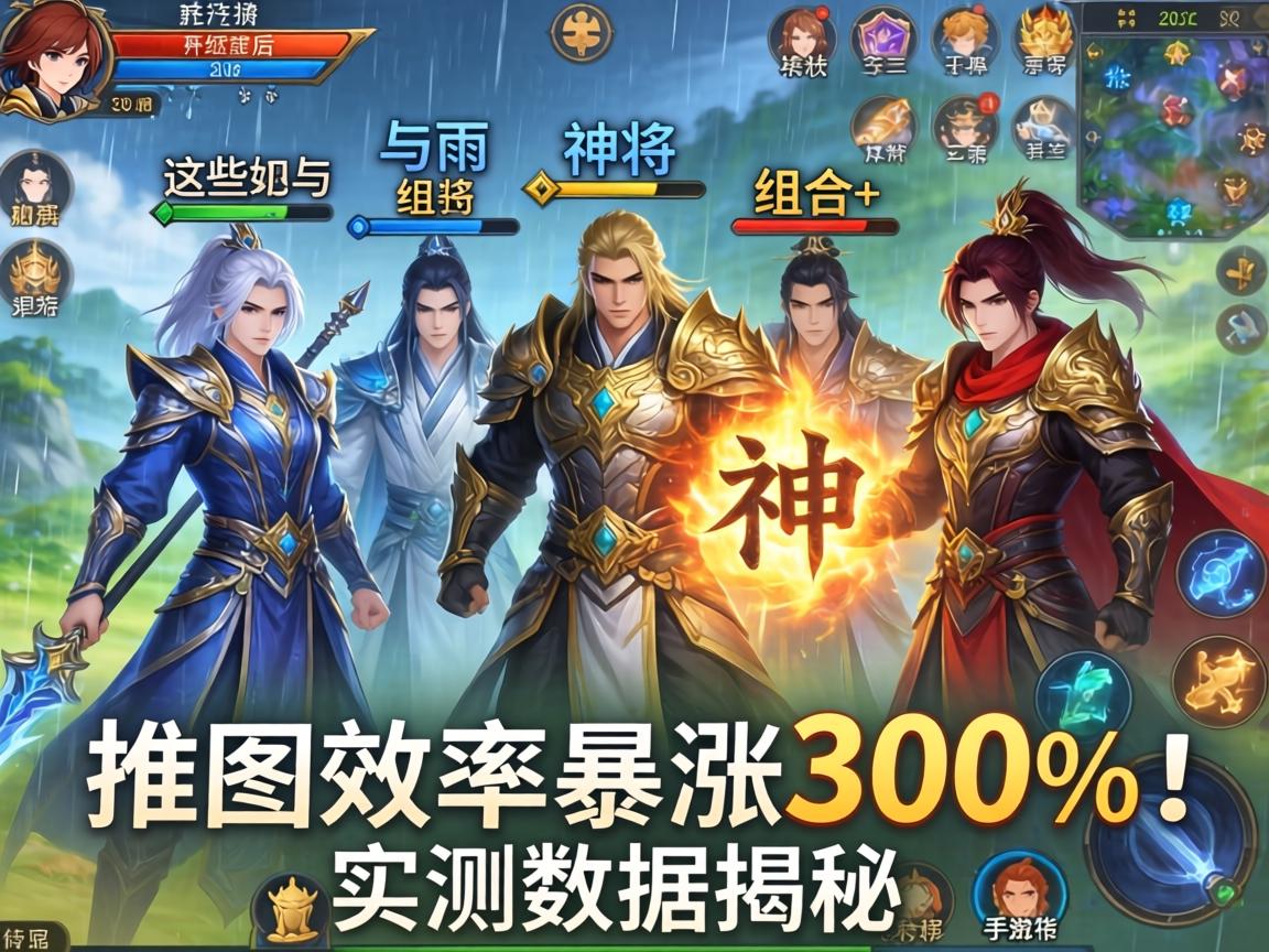 手游布雨与这些神将组合后，推图效率暴涨300%！实测数据揭秘