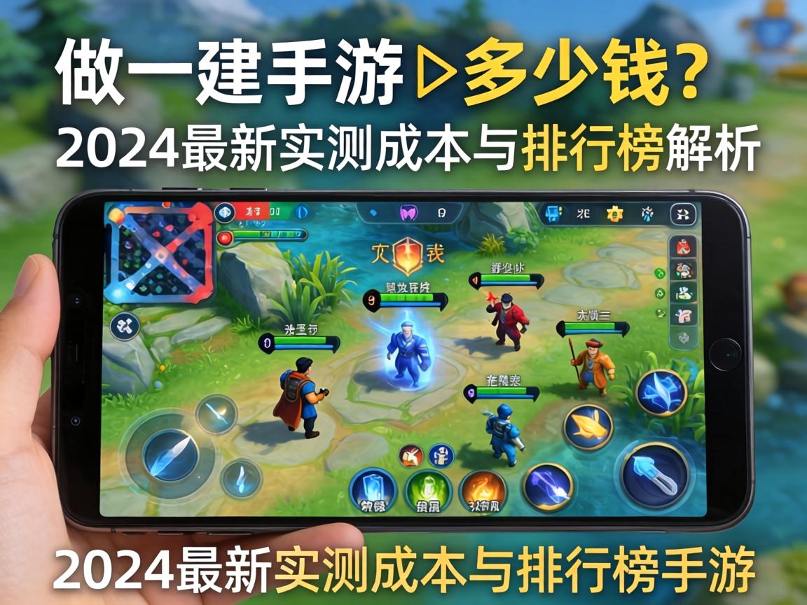 做一款手游要多少钱？2024最新实测成本与排行榜解析