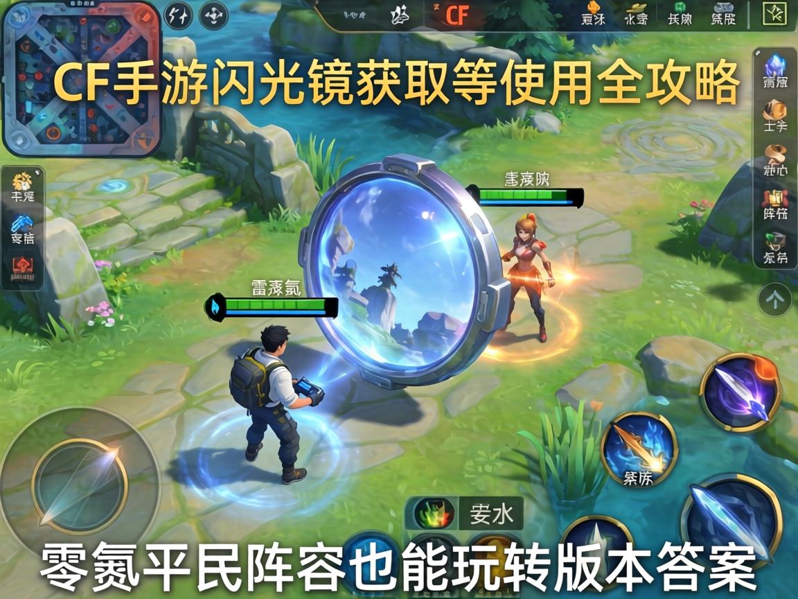 CF手游闪光镜获取与使用全攻略，零氪平民阵容也能玩转版本答案
