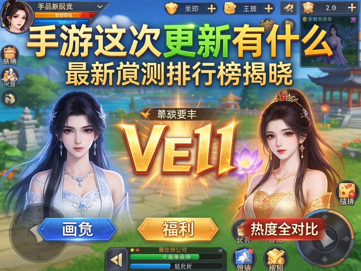 手游这次更新会有什么？最新实测排行榜揭晓，画质、福利、热度全对比