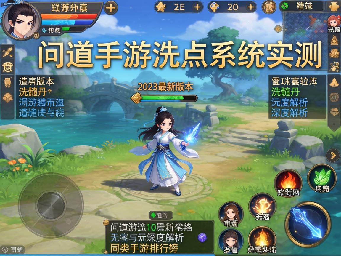问道手游洗点系统实测，2023最新版本洗髓丹玩法深度解析与同类手游排行榜