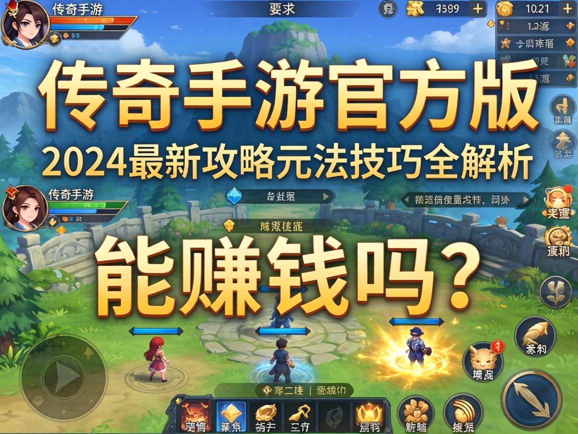 传奇手游官方版能赚钱吗？2024最新攻略玩法技巧全解析