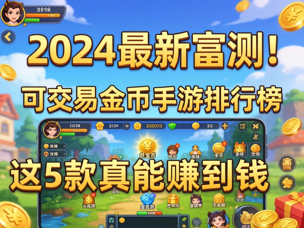 2024最新实测！可交易金币手游排行榜，这5款真能赚到钱