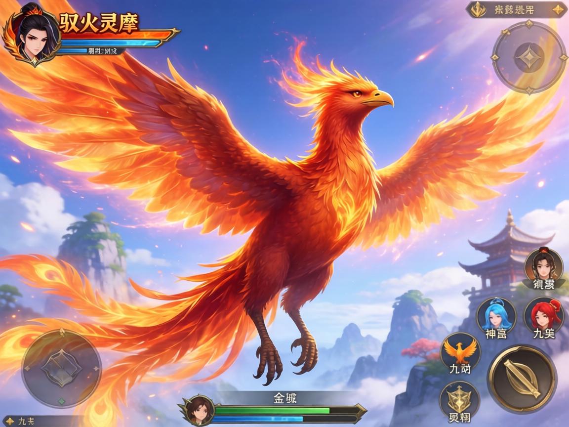 驭火灵凰，翱翔九天，手游世界中那些令人神往的凤凰坐骑