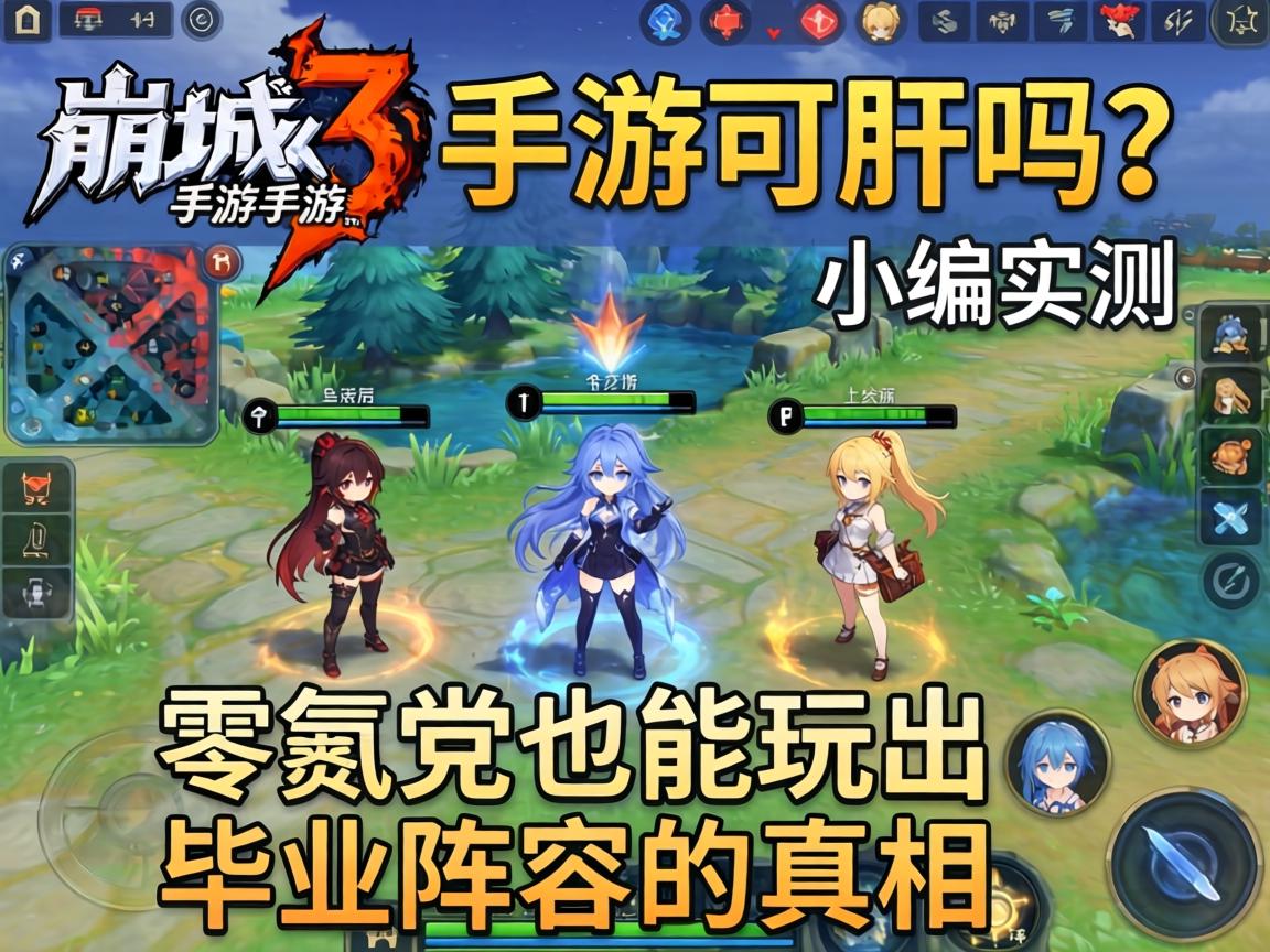 崩坏三手游可肝吗？小编实测，零氪党也能玩出毕业阵容的真相