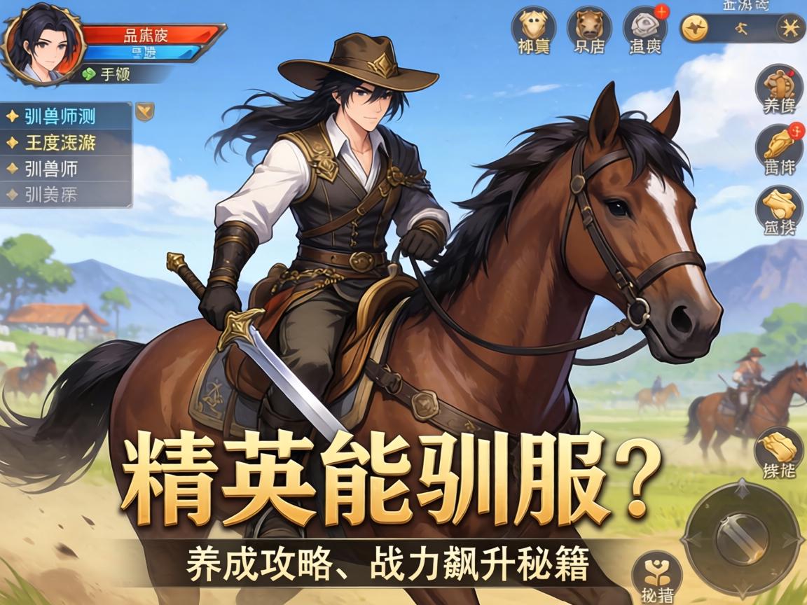 精英能驯服吗手游深度实测，驯兽师养成攻略与战力飙升秘籍