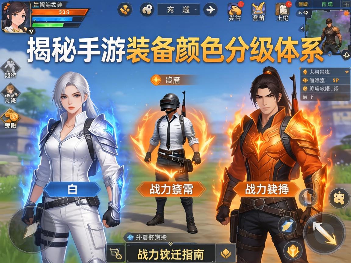 揭秘手游装备颜色分级体系,从白到橙的战力跃迁指南