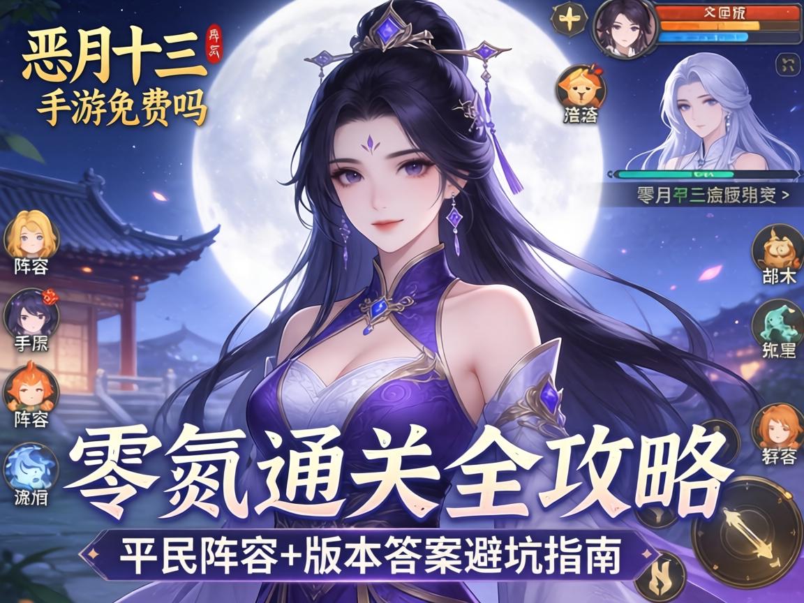 恶月十三手游免费吗？零氪通关全攻略，平民阵容+版本答案避坑指南