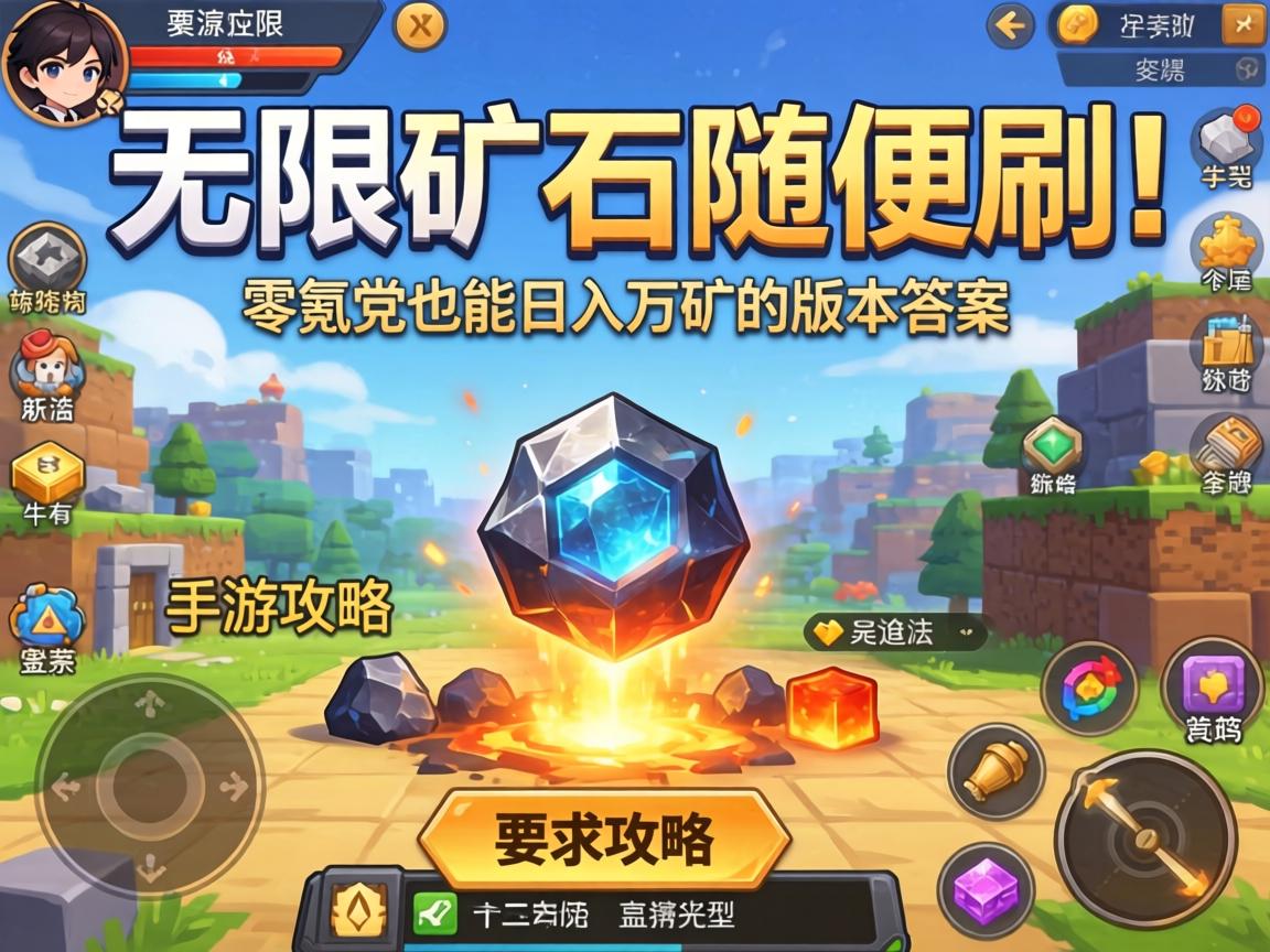 无限矿石随便刷吗手游攻略,零氪党也能日入万矿的版本答案