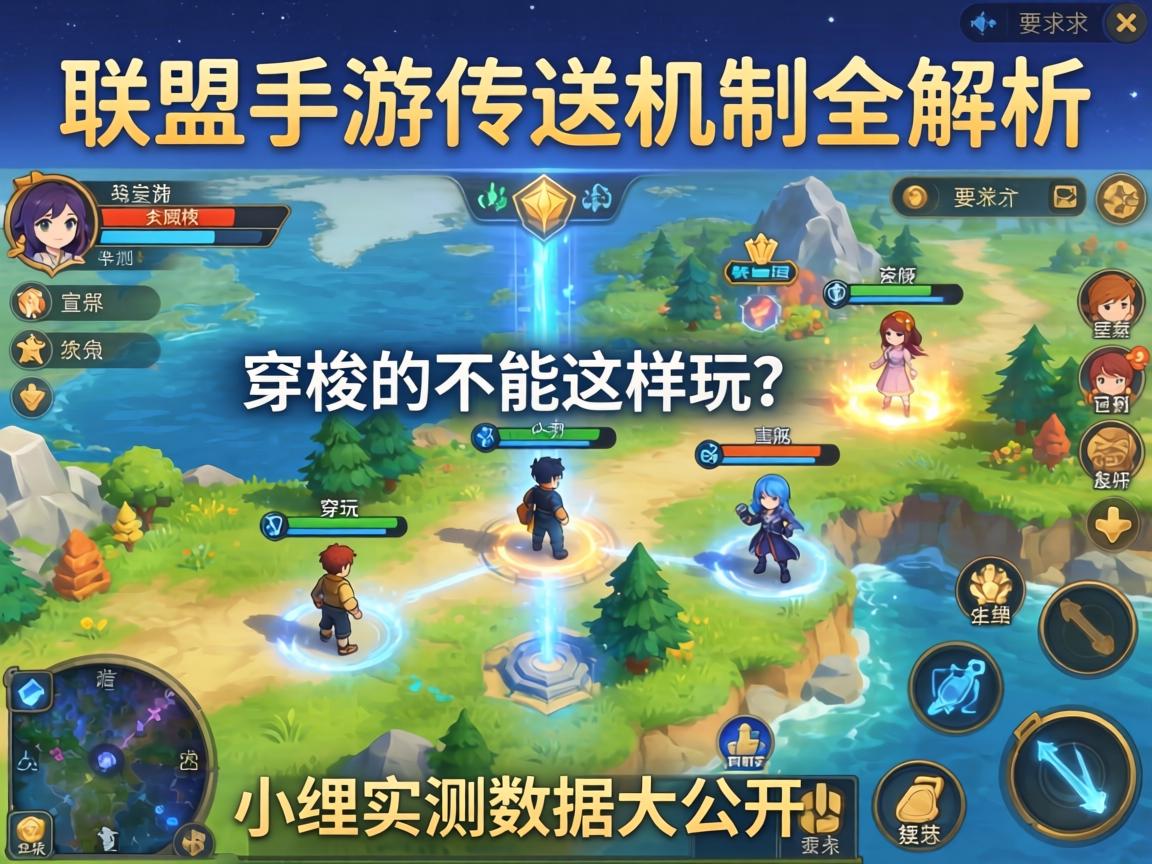 联盟手游传送机制全解析,地图穿梭竟能这样玩?小编实测数据大公开!