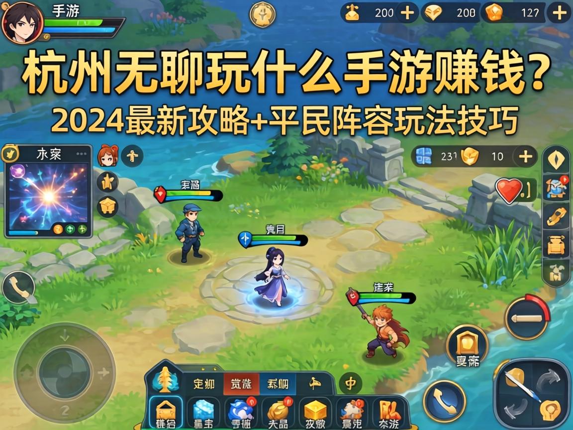 杭州无聊玩什么手游赚钱？2024最新攻略+平民阵容玩法技巧