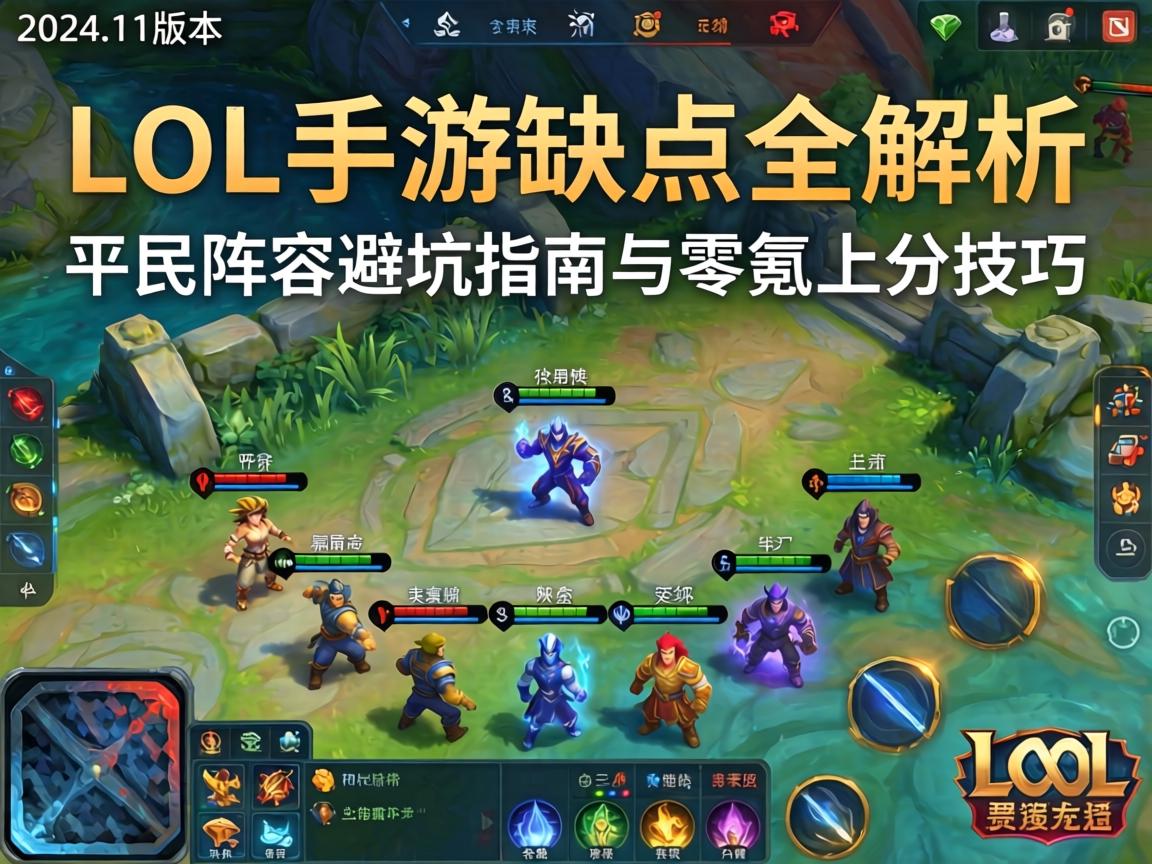LOL手游缺点全解析，平民阵容避坑指南与零氪上分技巧（2024.11版本）