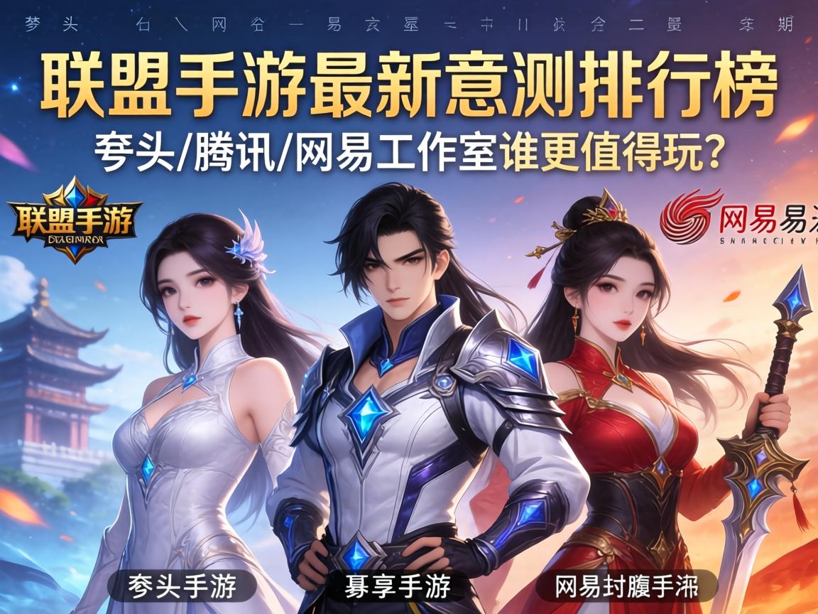 联盟手游最新实测排行榜，拳头/腾讯/网易工作室谁更值得玩？