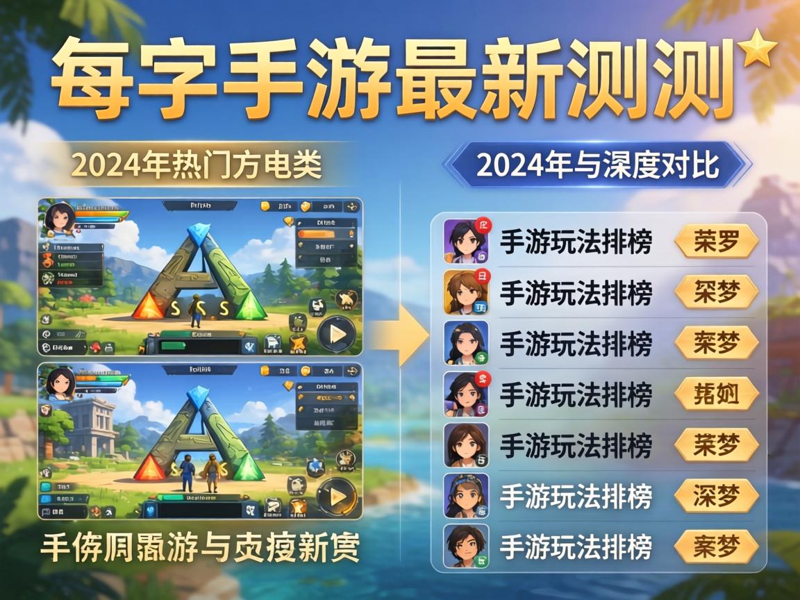 方舟手游最新实测，2024年热门方舟类手游玩法排行榜与深度对比