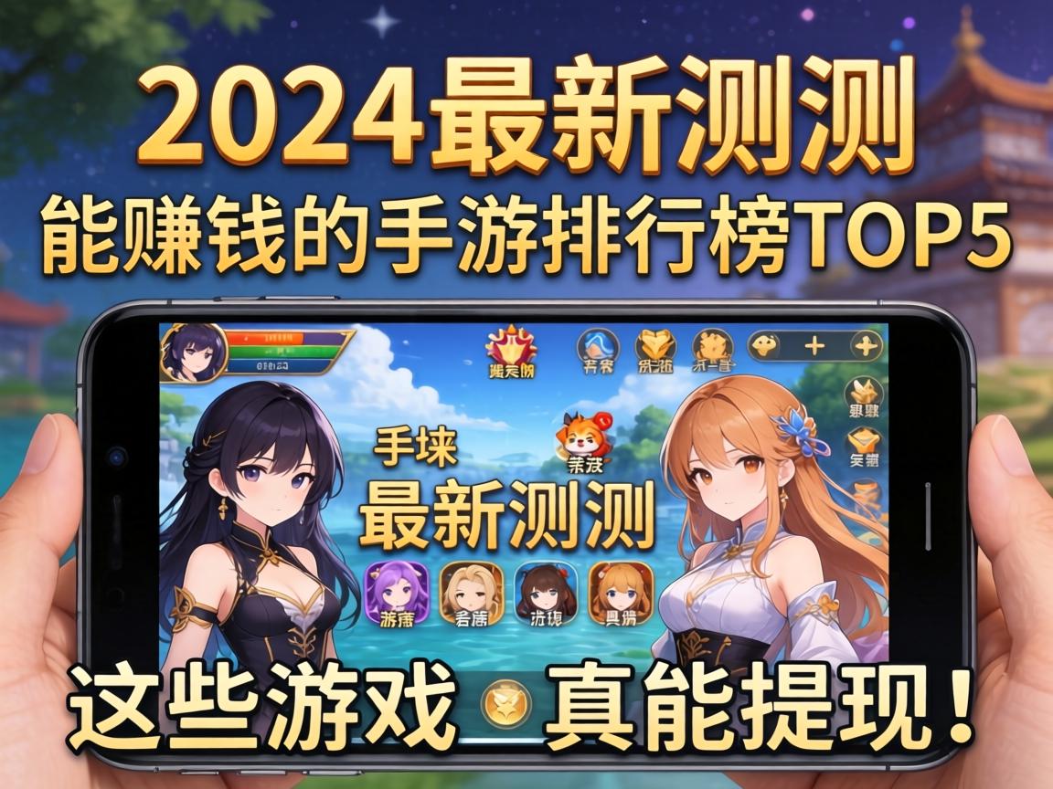 2024最新实测，能赚钱的手游排行榜TOP5，这些游戏真能提现！