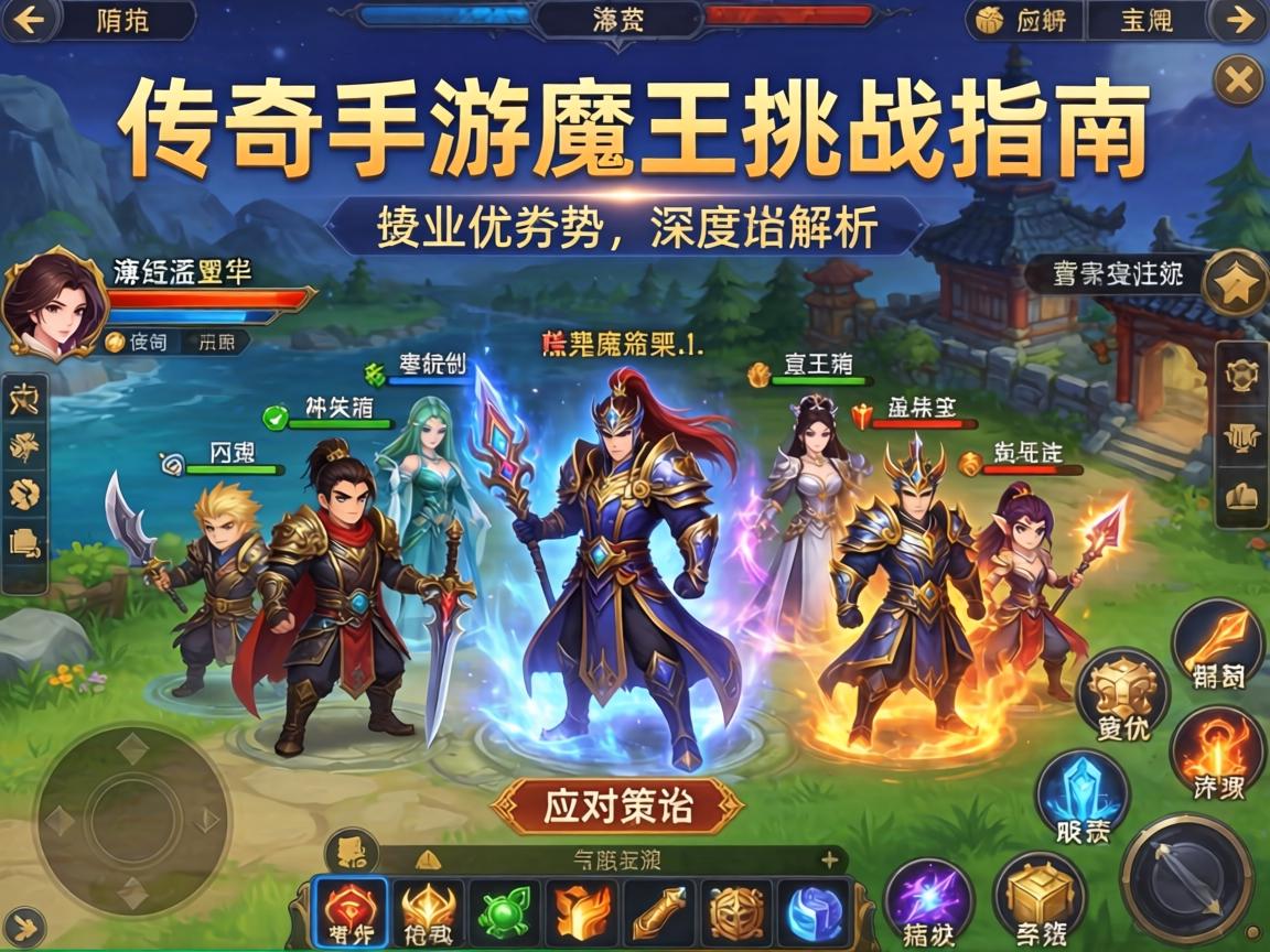 传奇手游魔王挑战指南，各职业优劣势深度解析与应对策略