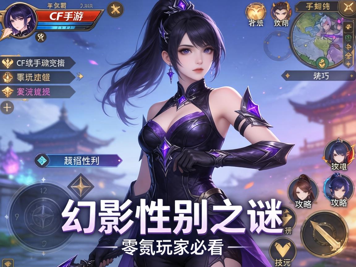 CF手游幻影性别之谜，零氪玩家必看的角色攻略与玩法技巧