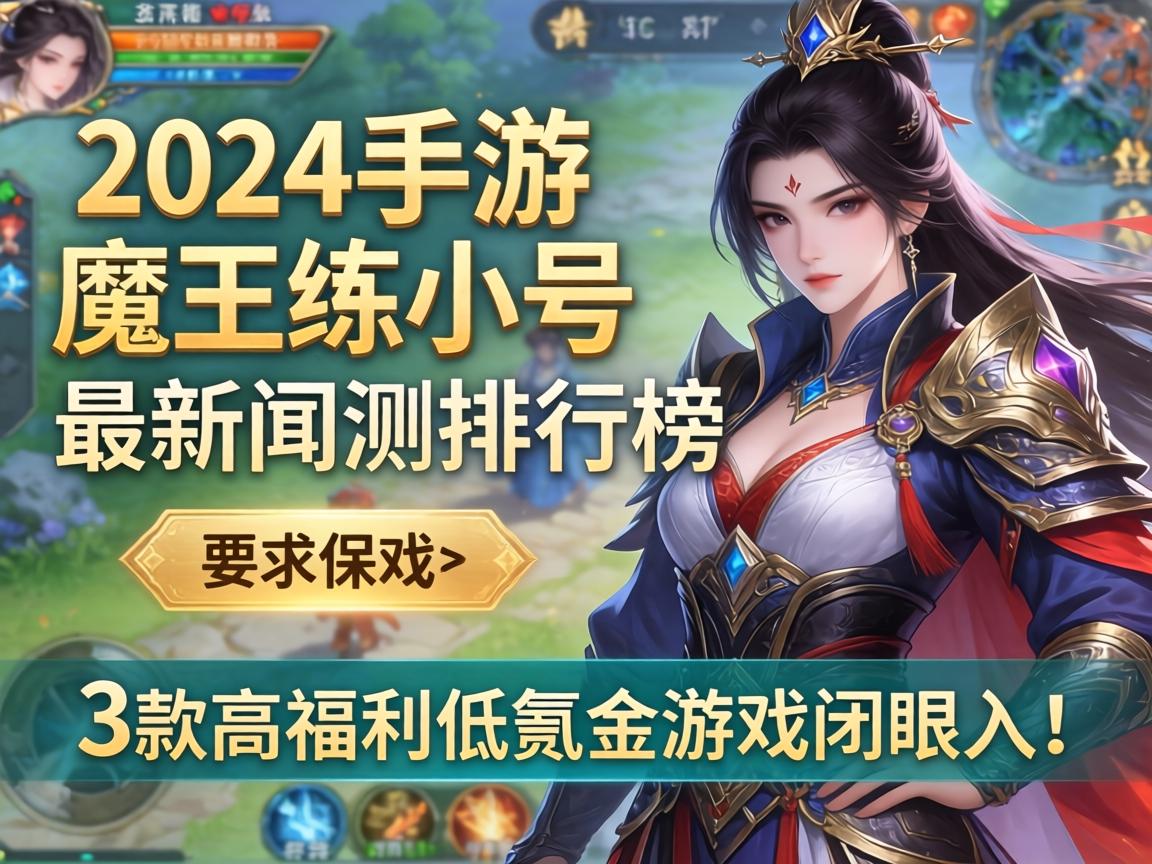 2024手游魔王练小号最新实测排行榜，这3款高福利低氪金游戏闭眼入！