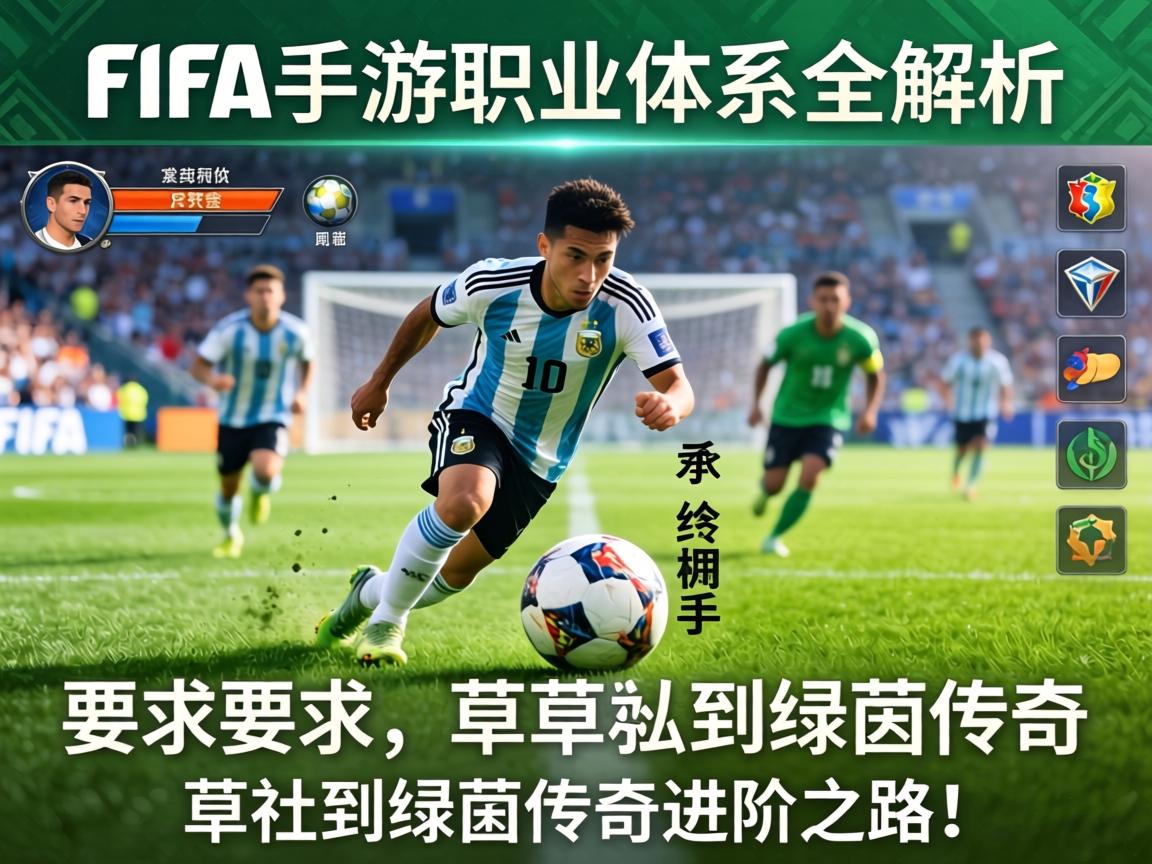 FIFA手游职业体系全解析，从草根到绿茵传奇的进阶之路