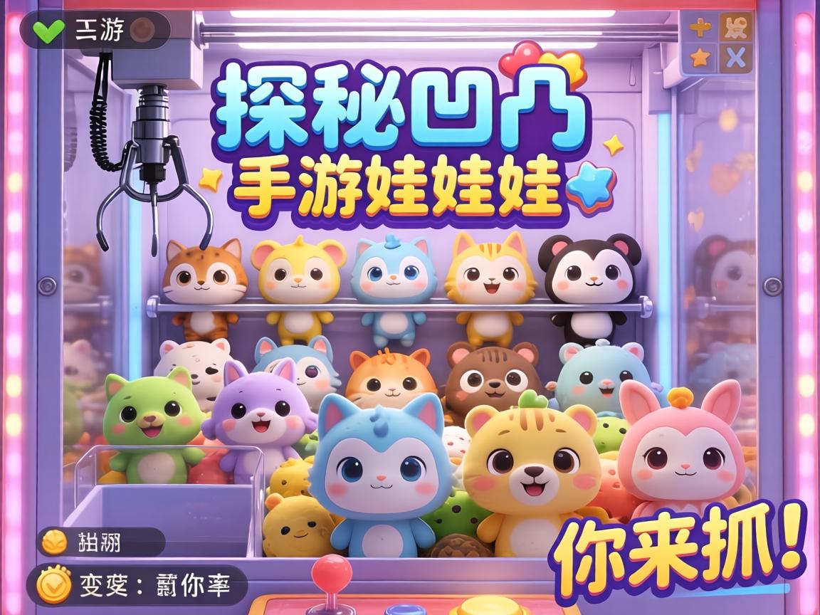 探秘凹凸手游娃娃机，百变萌物等你来抓！