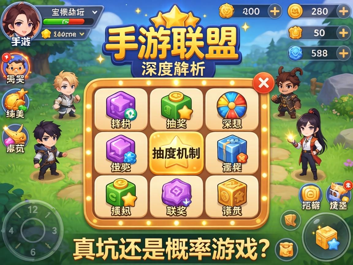 手游联盟抽奖机制深度解析，是真坑还是概率游戏？