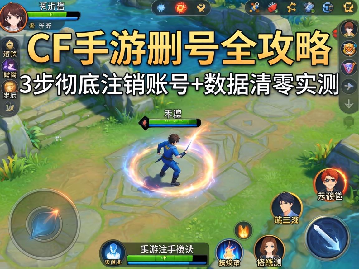 CF手游删号全攻略,3步彻底注销账号+数据清零实测