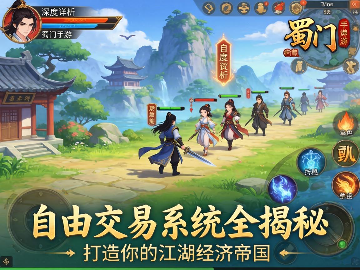 深度解析蜀门手游，自由交易系统全揭秘，打造你的江湖经济帝国