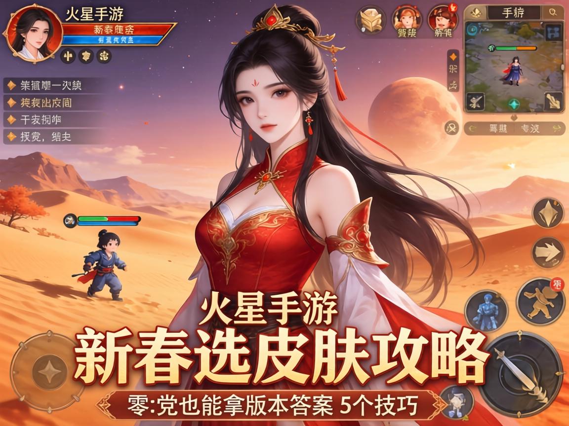 火星手游新春选皮肤攻略，零氪党也能拿版本答案的5个技巧
