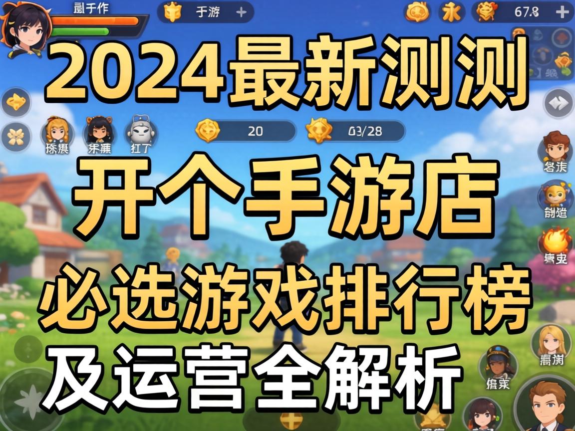 2024最新实测，开个手游店必选游戏排行榜及运营全解析
