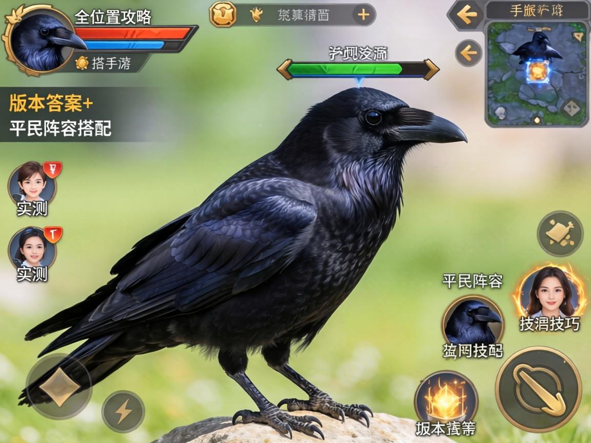 乌鸦手游全位置攻略，版本答案+平民阵容搭配技巧实测