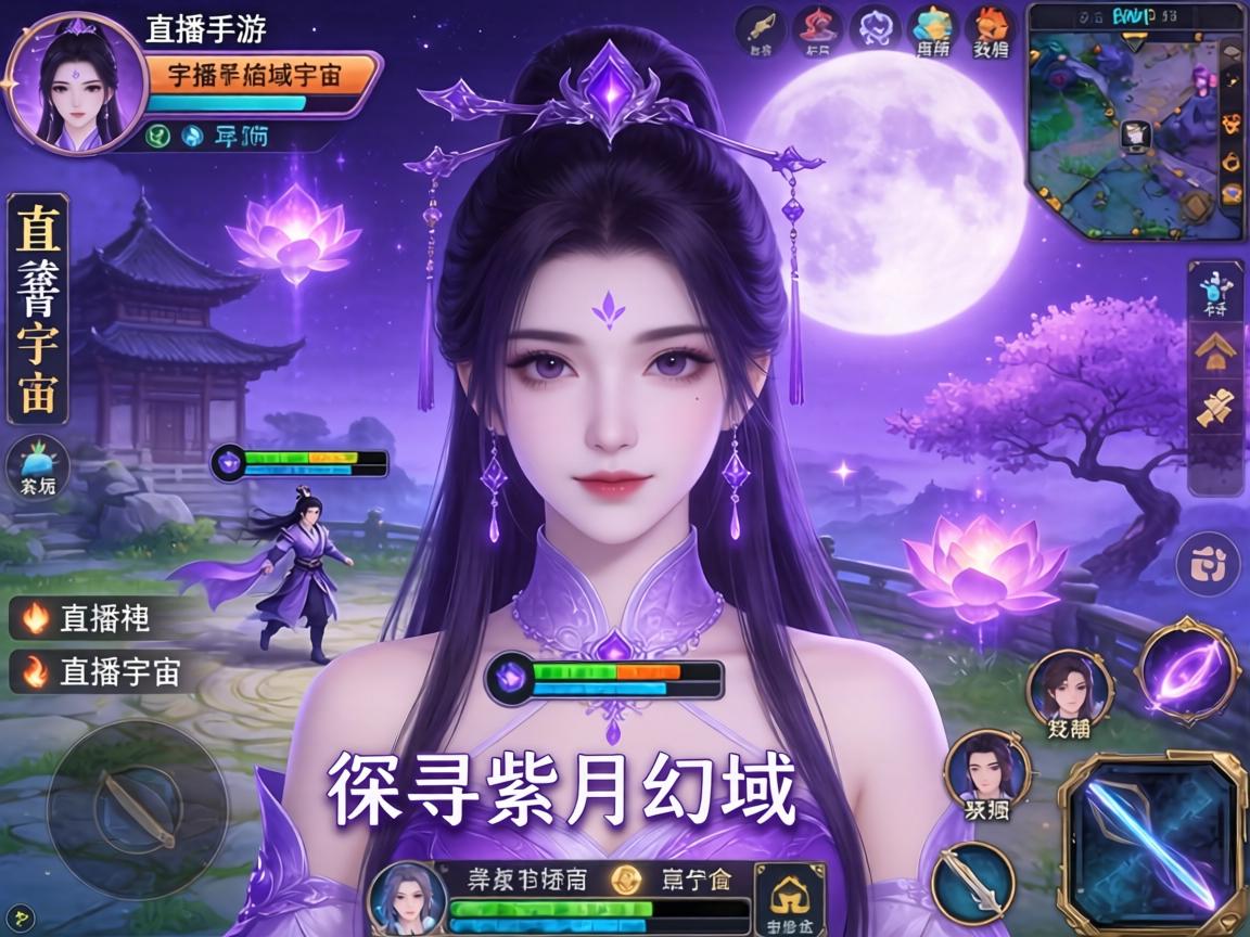 阿紫手游直播间，探寻紫月幻域背后的直播宇宙