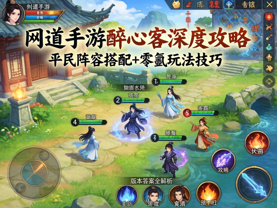 问道手游醉心客深度攻略，平民阵容搭配+零氪玩法技巧，版本答案全解析