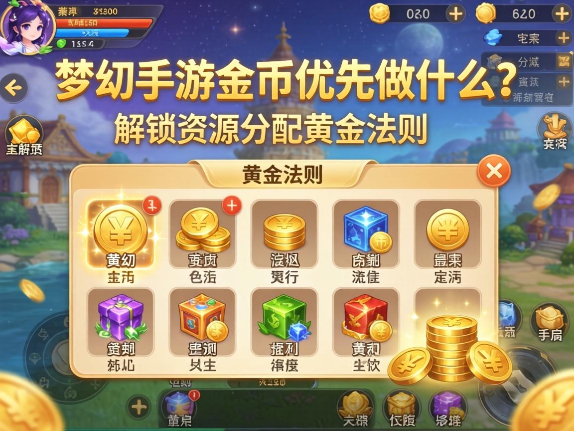 梦幻手游金币优先做什么？解锁资源分配的黄金法则