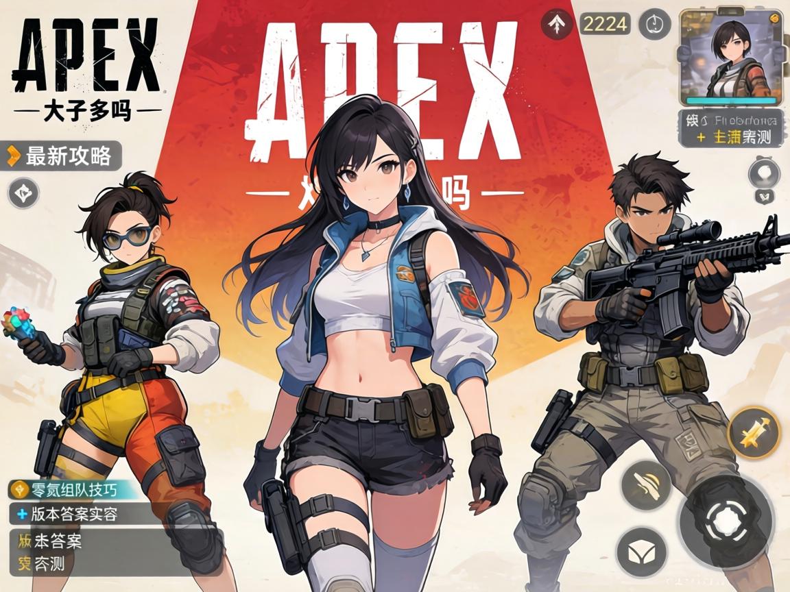 手游Apex妹子多吗？2024最新攻略，零氪组队技巧+版本答案阵容实测
