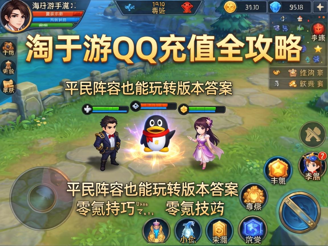 淘手游QQ充值全攻略，平民阵容也能玩转版本答案的零氪技巧