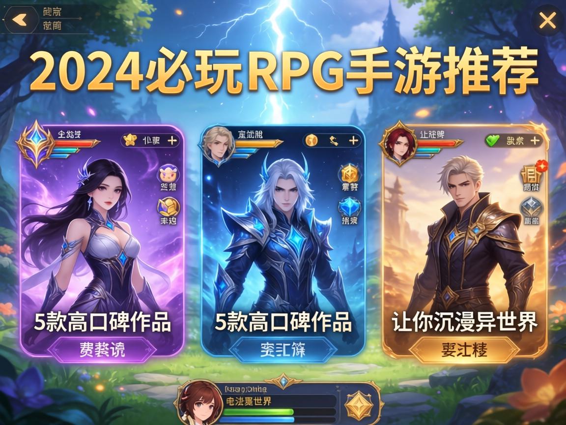 2024必玩RPG手游推荐，这5款高口碑作品让你沉浸异世界