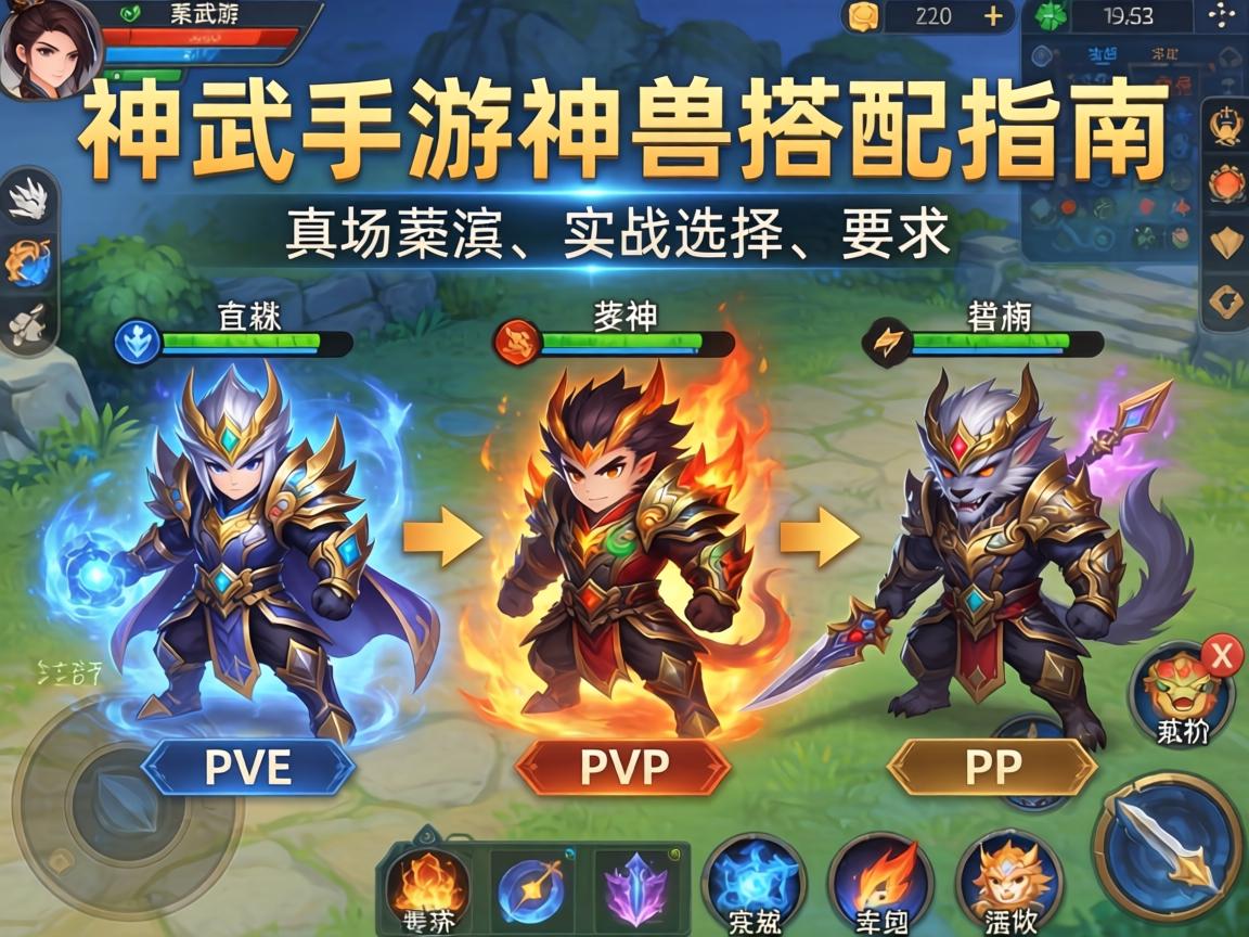 神武手游神兽搭配指南，从PVE到PVP的实战选择