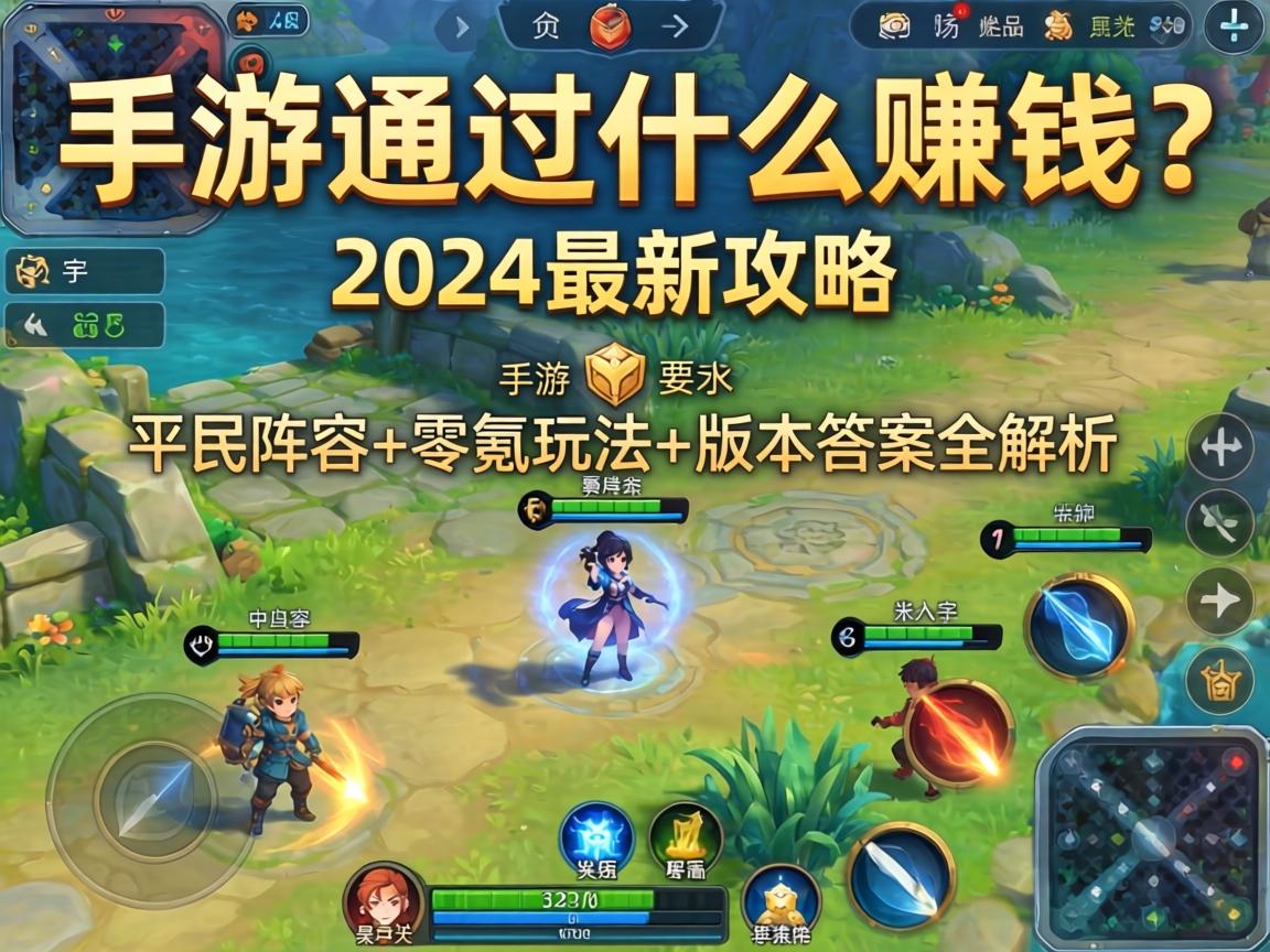 手游通过什么赚钱？2024最新攻略，平民阵容+零氪玩法+版本答案全解析