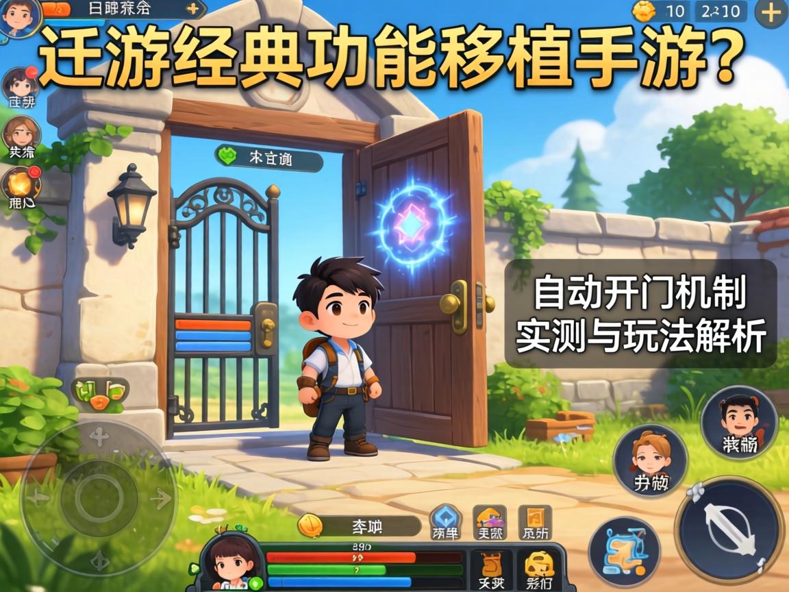 端游经典功能移植手游？自动开门机制实测与玩法解析