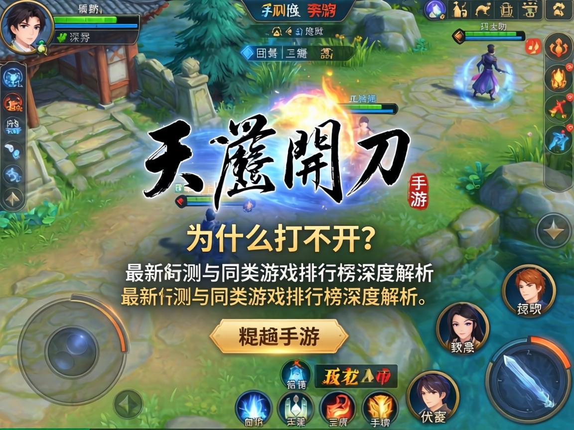 天刀手游为什么打不开？最新实测与同类游戏排行榜深度解析