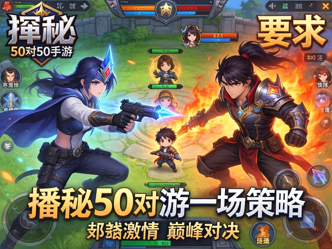 探秘50对50手游，一场策略与激情的巅峰对决