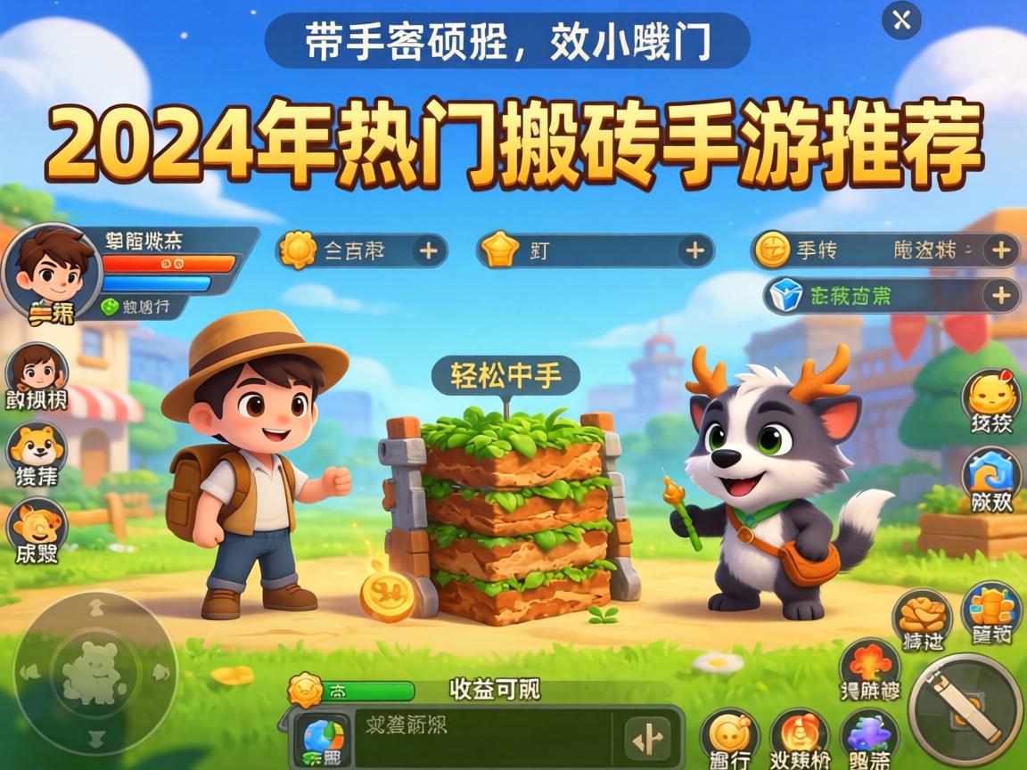 2024年热门搬砖手游推荐,轻松上手,收益可观