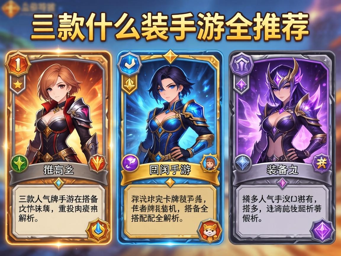 卡牌出什么装手游推荐，三款高人气卡牌手游装备搭配全解析