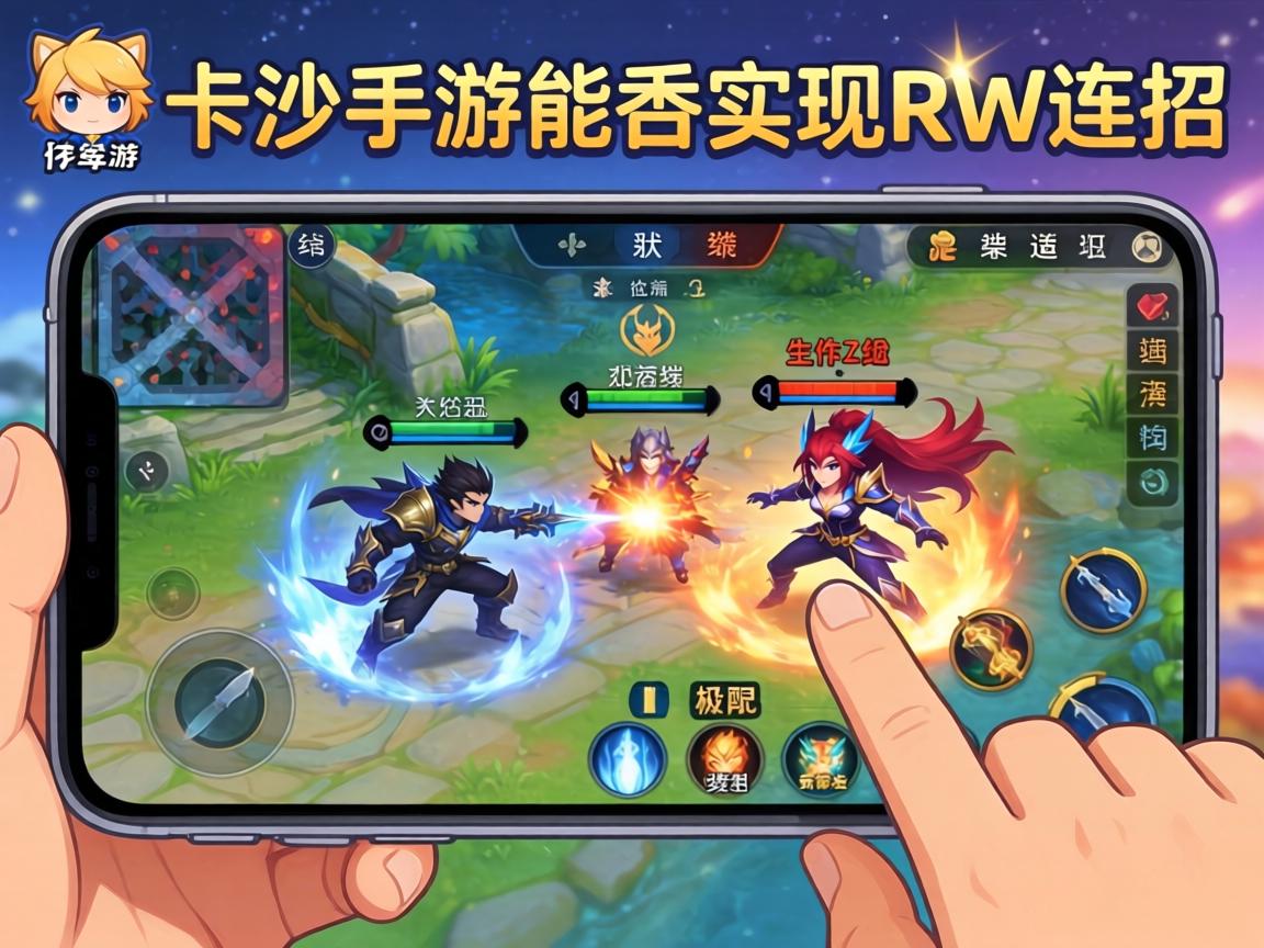 卡莎手游能否实现RW连招？深度解析移动端操作极限与英雄适配性